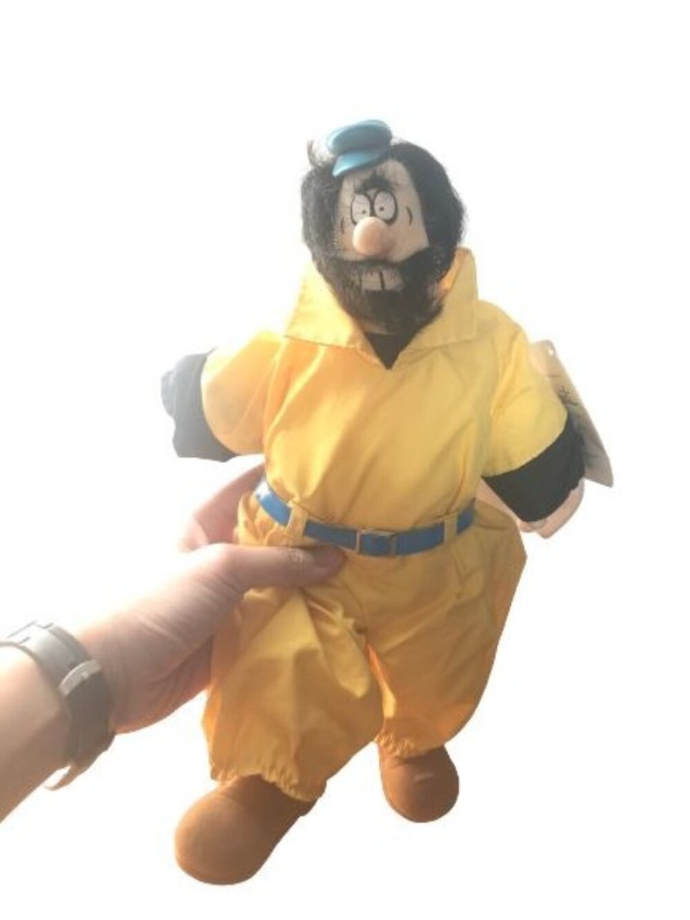 VTG Vintage Popeye the Sailor Man Brutus Yellow Figure Plush Doll Soft Toy 13"